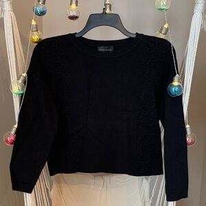Premise Elegant Black Knit Sweater . Large